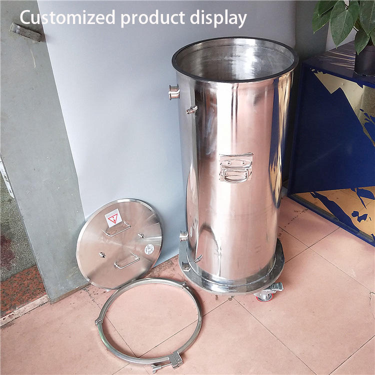 Customized 1-15L 304 Stainless Steel Pressure Tank Easy-to-Operate Clamp Dispenser for Glue Barrel
