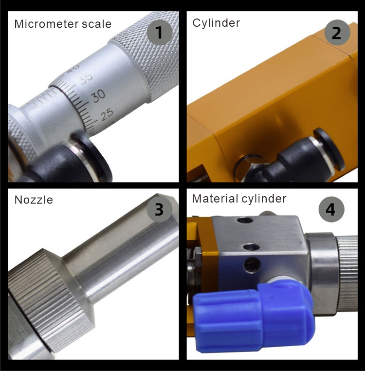 YK-65D Single-liquid Precision Valved Dispenser YK-65 Liquid Thimble Micrometer Trimmer Luer Interface Dispensing Valve