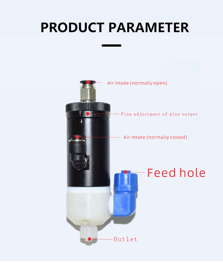 Precision YK-61 Single Liquid Smart Thimble Dispensing Valve Double Acting Diaphragm Type Anaerobic Pneumatic Parts