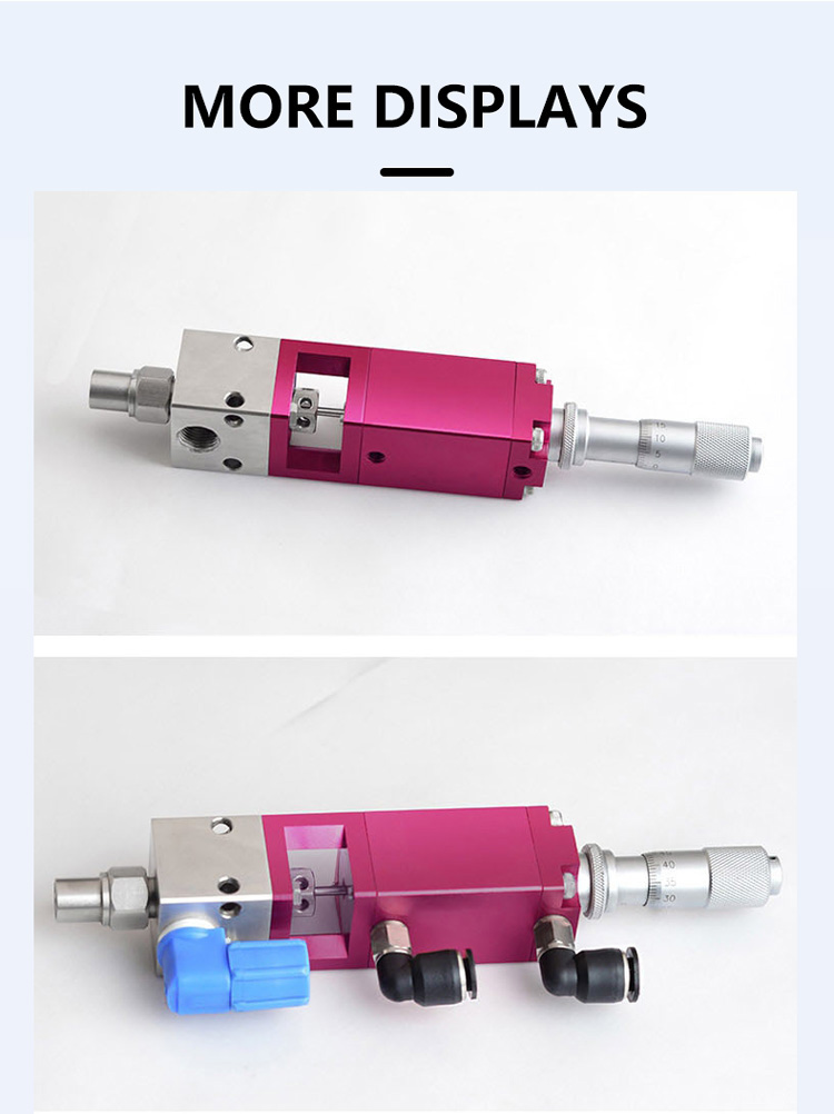 YK-31S Micrometer Spray Dispensing Valve Precision Thimble Type Aluminum Alloy Special Steel Two Position Five Pneumatic Parts