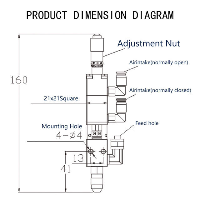 Precision YK-31 Single Liquid Compound Smart Pneumatic Thimble Dispensing Valve Stainless Steel Glue Dispenser Nozzle