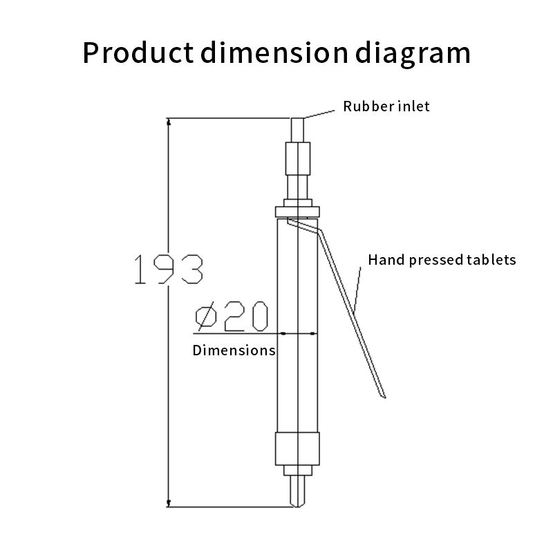 YK-11 Factory Price Blue Manual Push Type Precision Dispensing Valve
