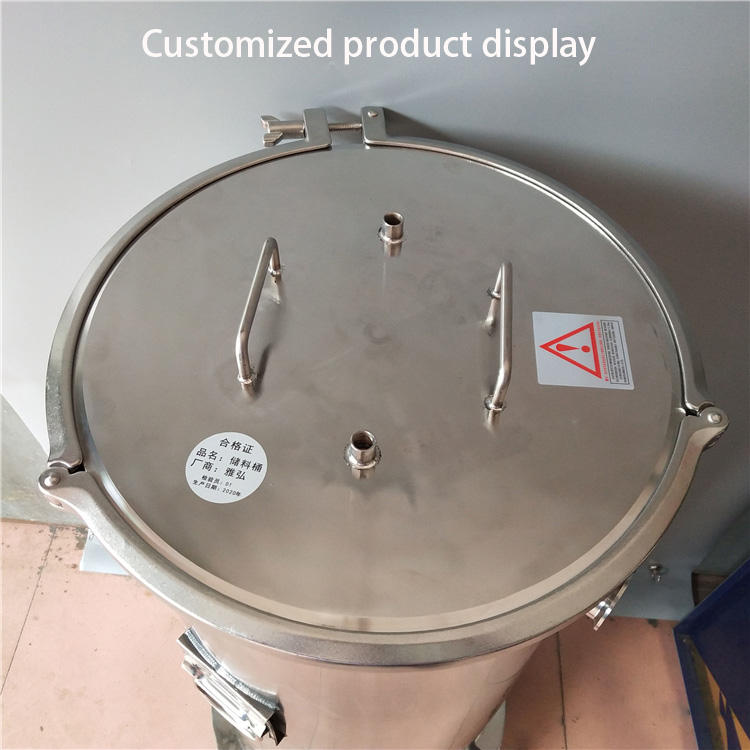 Customized 1-15L 304 Stainless Steel Pressure Tank Easy-to-Operate Clamp Dispenser for Glue Barrel