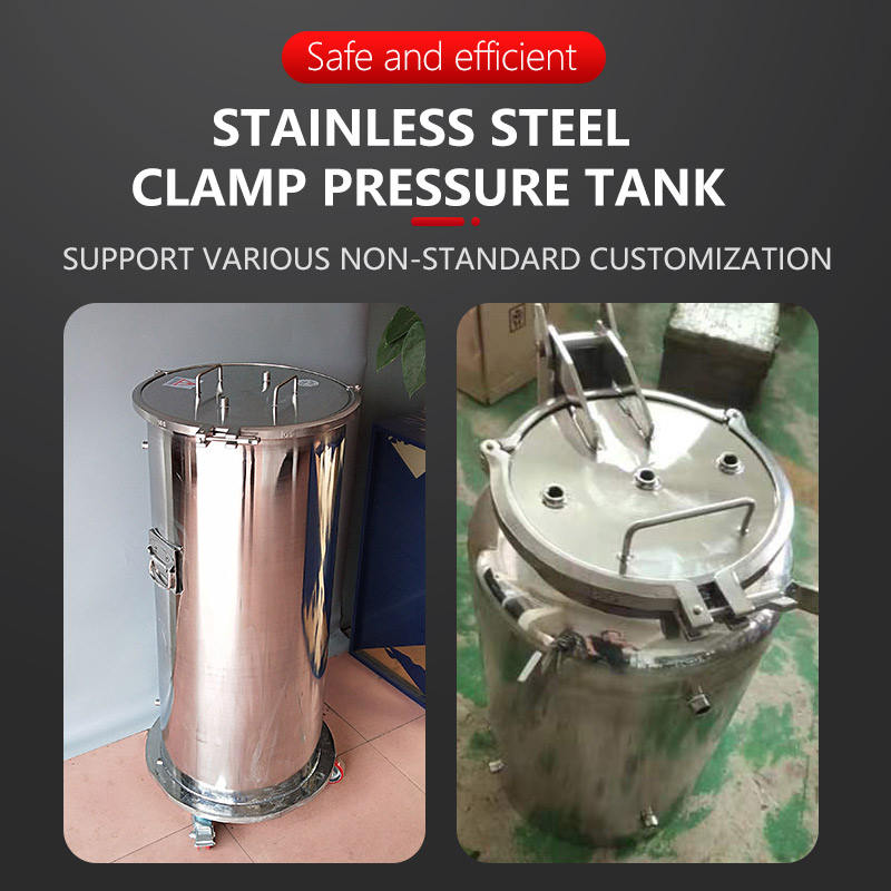 2L 304 Stainless Steel Cylindrical Pressure Vessel Safe Efficient Gas Containment for New Used Gas Engines Core Pump Included