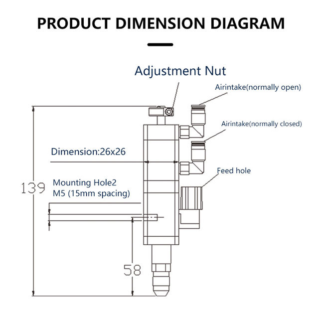 YK-32S High Precision Suck Back Suction Dispensing Valve Adjustable Precision Glue Dispenser Valve for Fluid Control