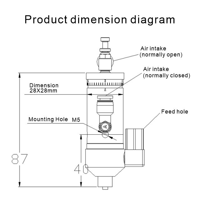 Precision YK-61 Single Liquid Smart Thimble Dispensing Valve Double Acting Diaphragm Type Anaerobic Pneumatic Parts