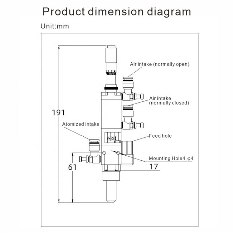 YK-65D Single-liquid Precision Valved Dispenser YK-65 Liquid Thimble Micrometer Trimmer Luer Interface Dispensing Valve