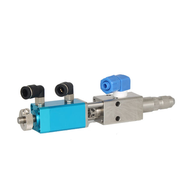 YK-32F Precision Aluminum Alloy Special Steel Double Action Needle Smart Pneumatic Thimble Dispensing Valve High Viscosity