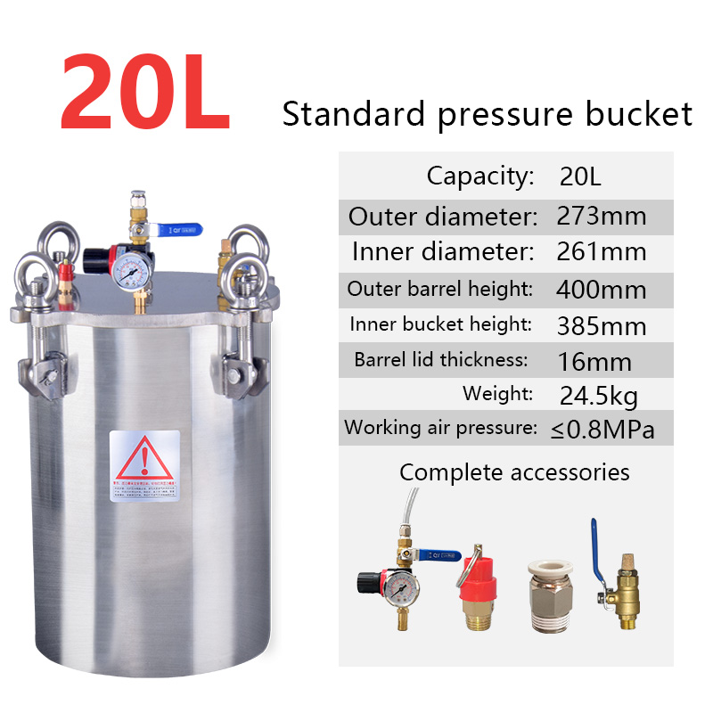 Professional Duty 20L 304 Stainless Steel High Pressure Vessels for Spraying Machine