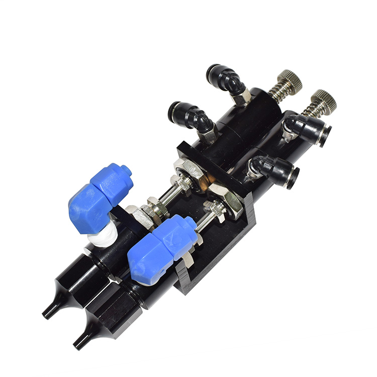 Yakoo YK-36AB Double Liquid Lifting Type Suction Valve Glue Valve Precision Glue Nozzle Dispensing Valve POM Aluminum Alloy
