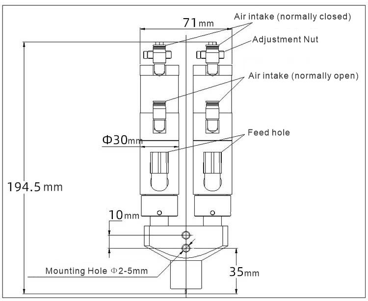 YK-32LAB Epoxy Two-component Glue Gun Ab Glue Static Stirring Valve