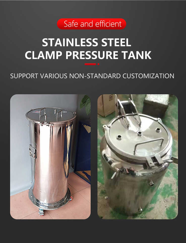 Customized 1-15L 304 Stainless Steel Pressure Tank Easy-to-Operate Clamp Dispenser for Glue Barrel
