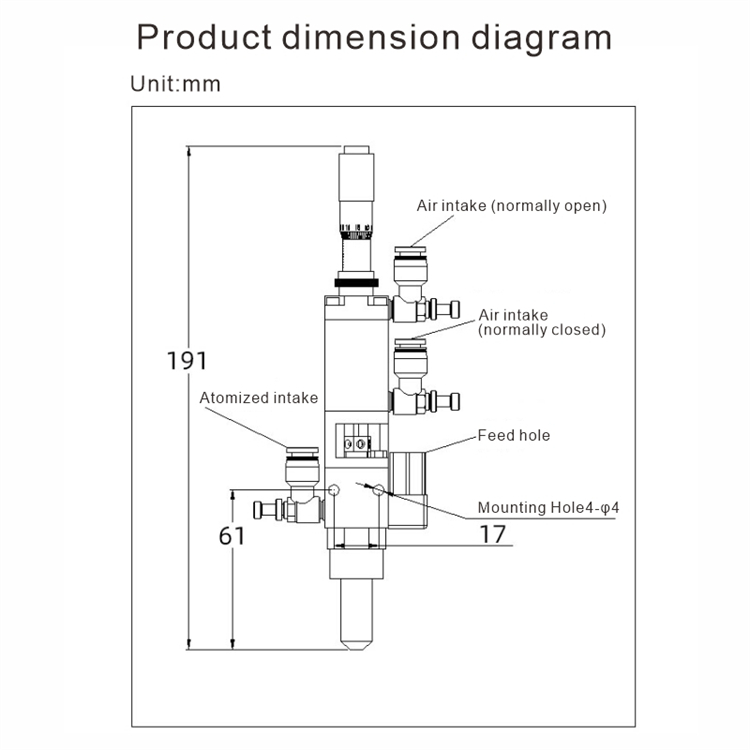 YK-65D Single-liquid Precision Valved Dispenser YK-65 Liquid Thimble Micrometer Trimmer Luer Interface Dispensing Valve