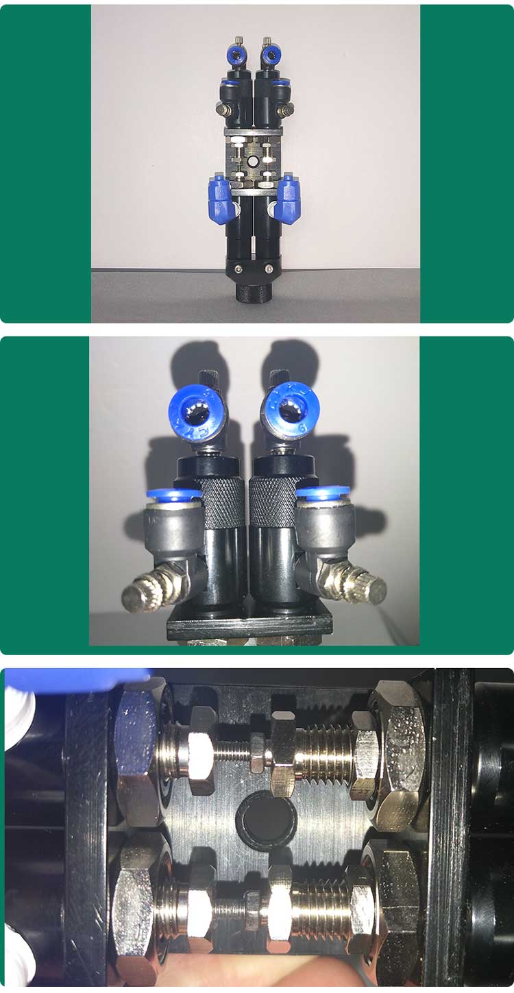 YK-37AB Pneumatic Parts 1:1 AB Glue Mixing Special Dispensing Valve Back Suction Type for Medium and High Viscosity