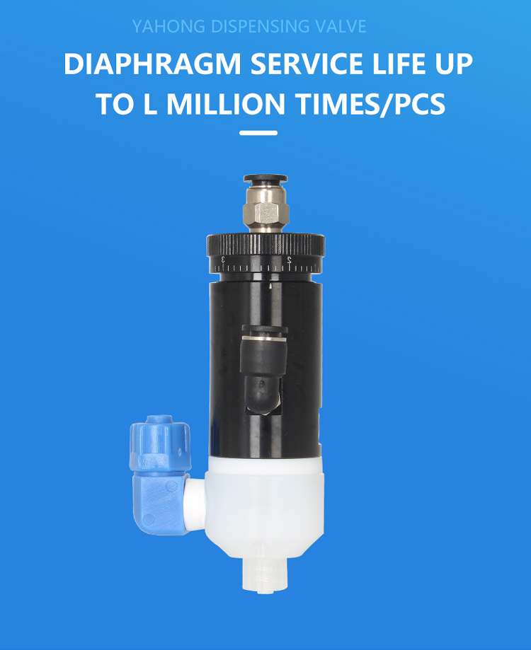 Precision YK-61 Single Liquid Smart Thimble Dispensing Valve Double Acting Diaphragm Type Anaerobic Pneumatic Parts