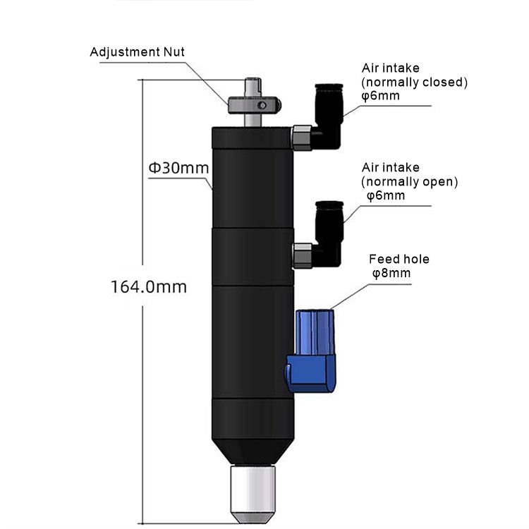 YK-32L Manufacturers Supply Black Poppet Diaphragm Valve Volumetric Suck Back Glue Dispenser Pneumatic Parts