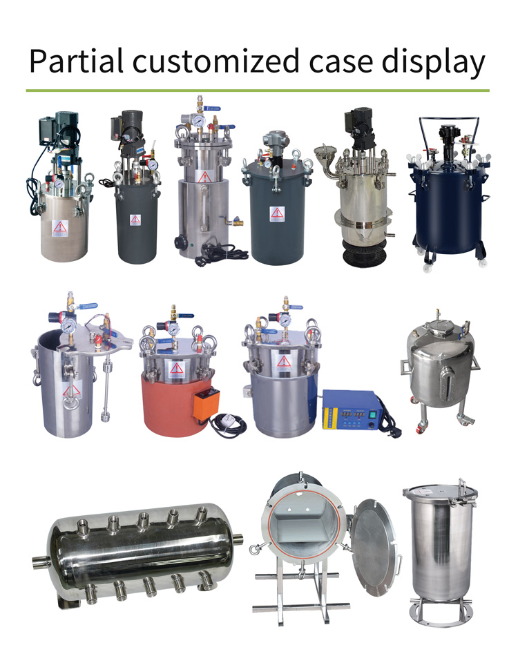 Professional Duty 20L 304 Stainless Steel High Pressure Vessels for Spraying Machine