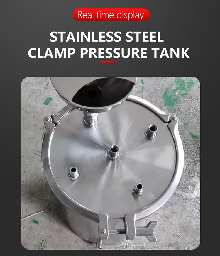 Customized 1-15L 304 Stainless Steel Pressure Tank Easy-to-Operate Clamp Dispenser for Glue Barrel