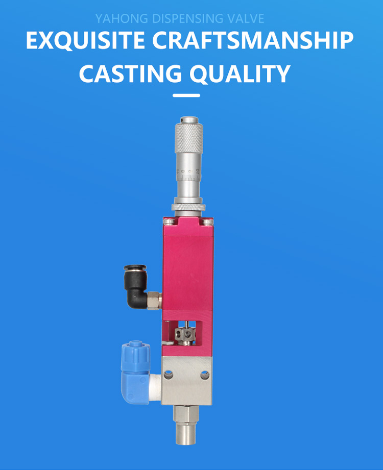 YK-31S Micrometer Spray Dispensing Valve Precision Thimble Type Aluminum Alloy Special Steel Two Position Five Pneumatic Parts