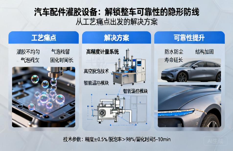 汽车配件灌胶设备|从工艺痛点出发，解锁整车可靠性背后的隐形防线