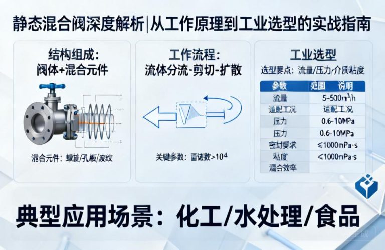 静态混合阀深度解析|从工作原理到工业选型的实战指南