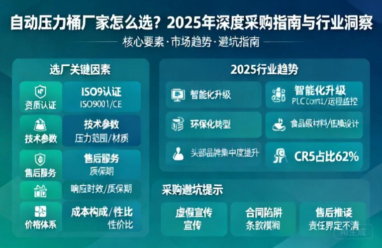 自动压力桶厂家怎么选?2025年深度采购指南与行业洞察