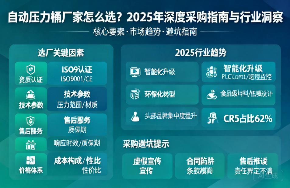 自动压力桶厂家怎么选?2025年深度采购指南与行业洞察