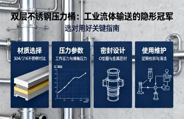 双层不锈钢压力桶|工业流体输送的隐形冠军,如何选对用好?