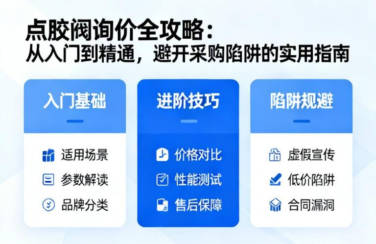点胶阀询价全攻略|从入门到精通，避开采购陷阱的实用指南