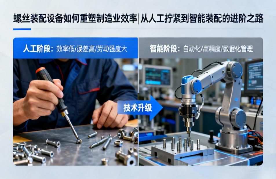 螺丝装配设备如何重塑制造业效率|从人工拧紧到智能装配的进阶之路