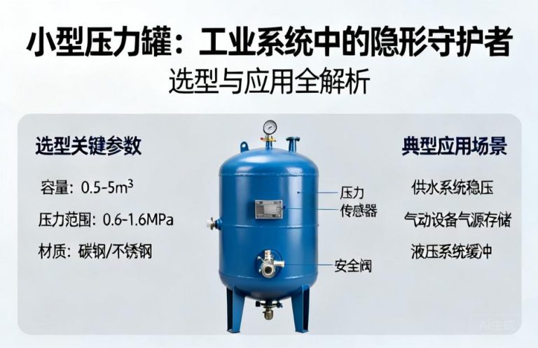 小型压力罐|工业系统中的隐形守护者,选型与应用全解析