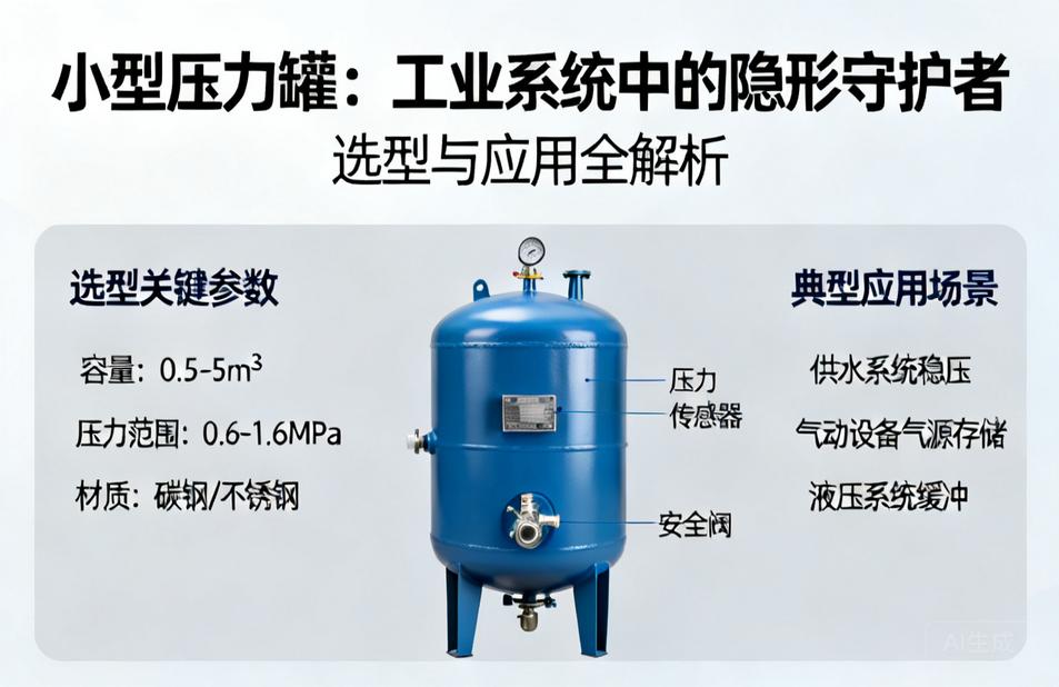 小型压力罐|工业系统中的隐形守护者,选型与应用全解析