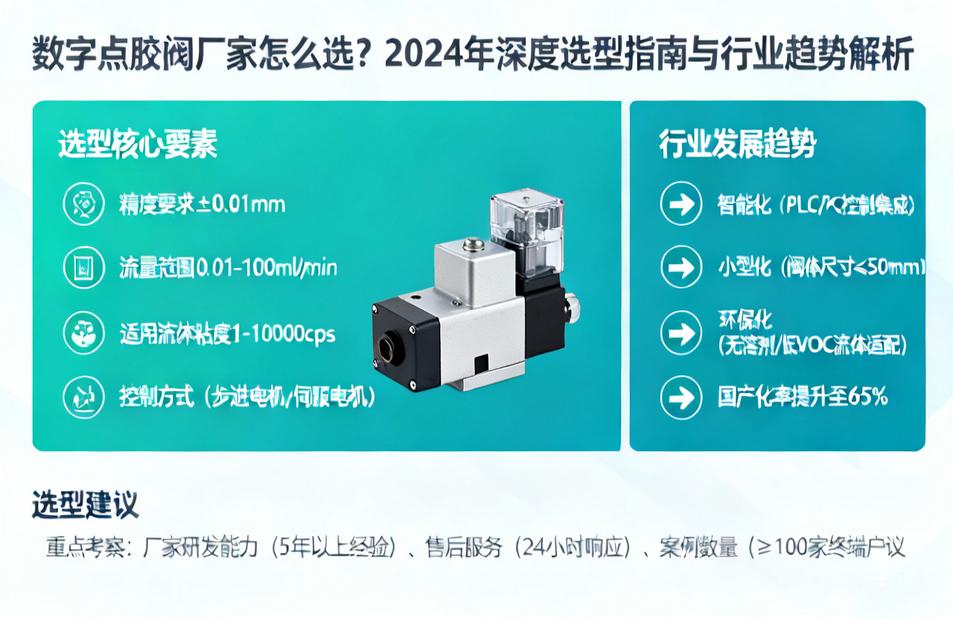数字点胶阀厂家怎么选?2024年深度选型指南与行业趋势解析