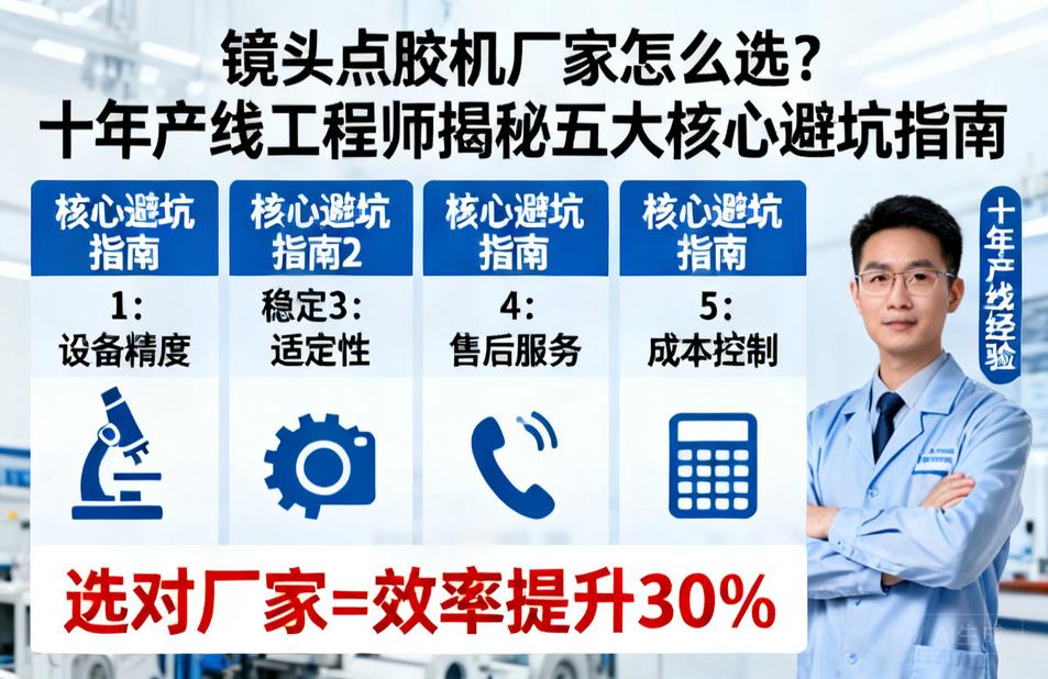镜头点胶机厂家怎么选?十年产线工程师揭秘五大核心避坑指南