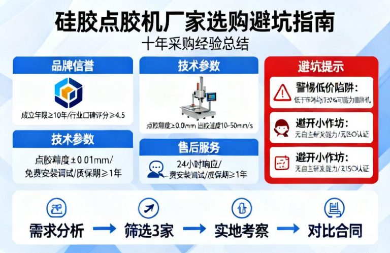硅胶点胶机厂家怎么选？十年采购经验总结的避坑指南