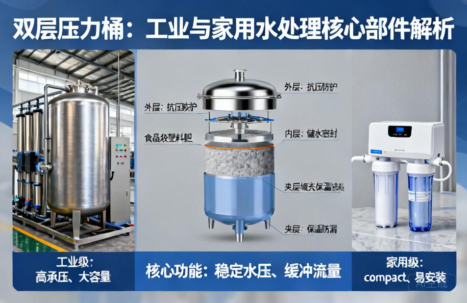 双层压力桶|工业与家用水处理的核心部件解析