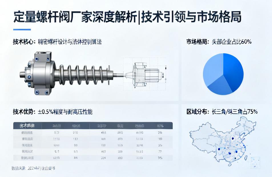定量螺杆阀厂家深度解析|技术引领与市场格局