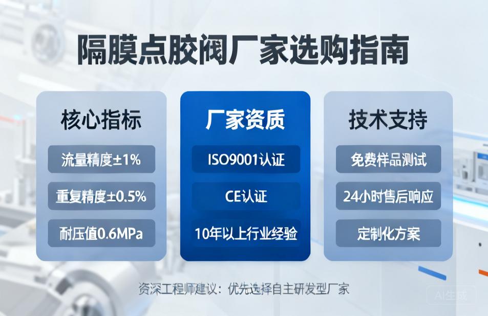 隔膜点胶阀厂家怎么选？资深工程师的选购指南