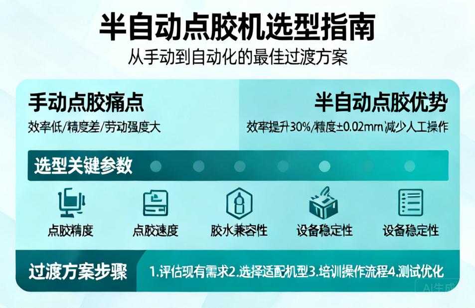 半自动点胶机选型指南|从手动到自动化的最佳过渡方案
