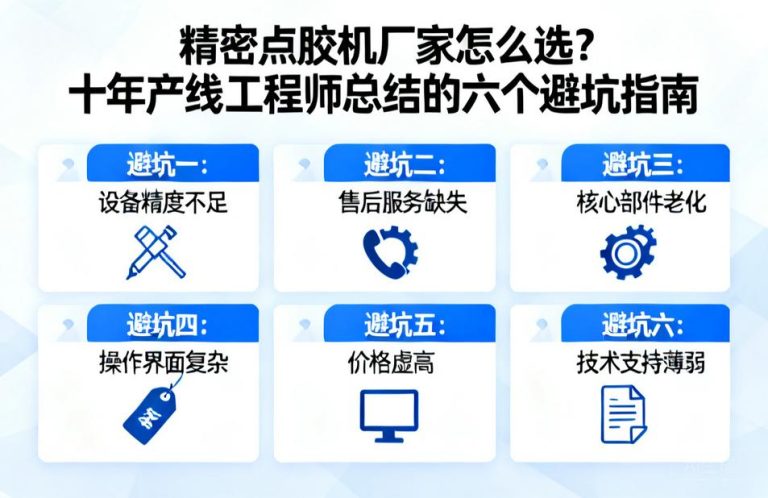 精密点胶机厂家怎么选?十年产线工程师总结的六个避坑指南