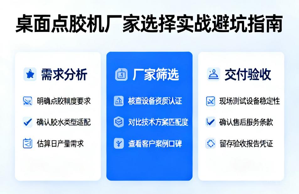 桌面点胶机厂家怎么选？从需求到交付的实战避坑指南