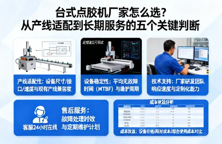 台式点胶机厂家怎么选?从产线适配到长期服务的五个关键判断
