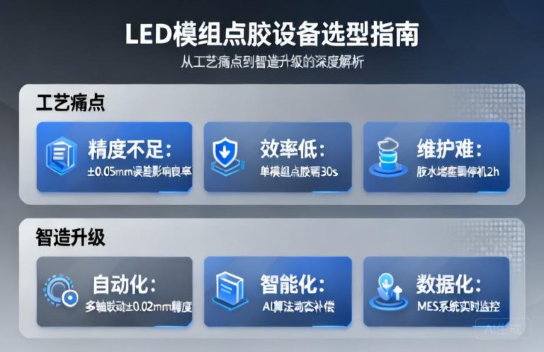 LED模组点胶设备选型指南:从工艺痛点到智造升级