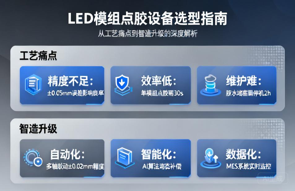 LED模组点胶设备选型指南|从工艺痛点 to 智造升级的深度解析