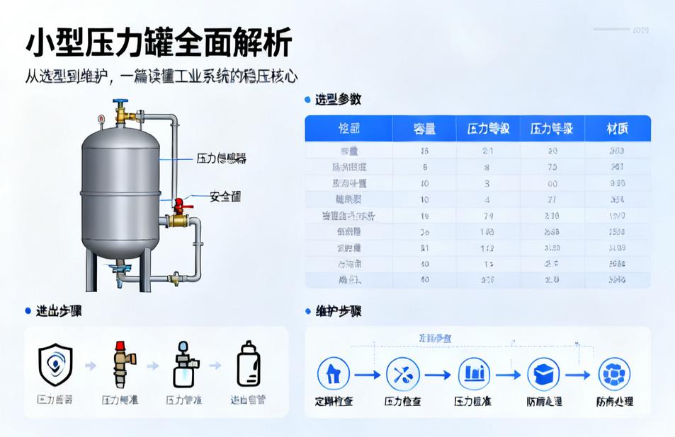 小型压力罐全面解析|从选型到维护,一篇读懂工业系统的稳压核心